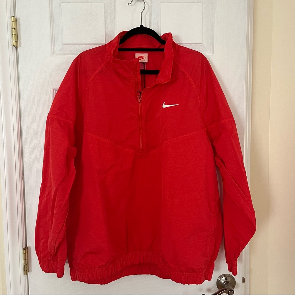 Nike x Stussy Red Windbreaker
